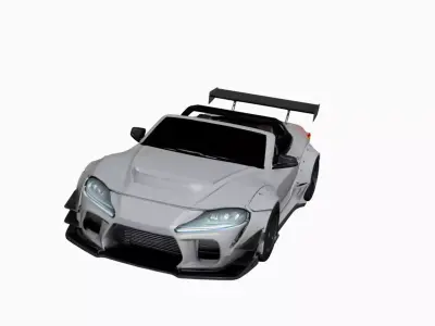 Drift-Inspired Lightweight Sports Car Urban Tuner Design 05 3D model