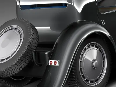 Bugatti Type 41 Royale Coupe Napoleon 3D model