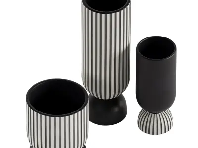 Channeled Vase 3D model