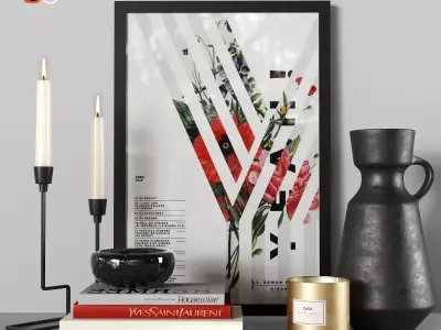 Decorative set 3D model