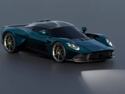 Supercar Valhalla-Style Exterior Inspired by Aston Martin Design 3D model