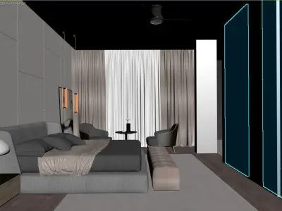 Modern Bedroom 3D model