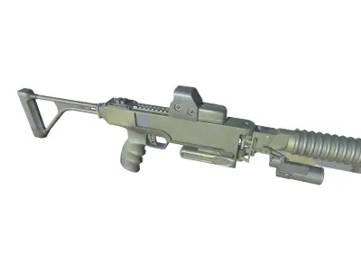 39-Cornershot-GL-gun model 3d game ready model Low-poly 3D model Low-poly 3D model