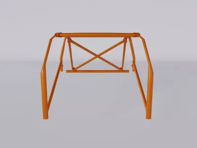 Rollcage Race Car Race Truck 3D Model  Low-poly 3D model
