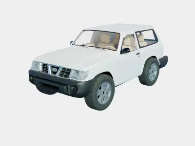saudi car patriot  for desert 1998 3D model