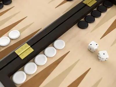 Backgammon board 3D model