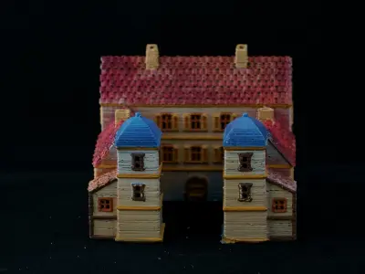 Medieval House 45 3D print model 3D model