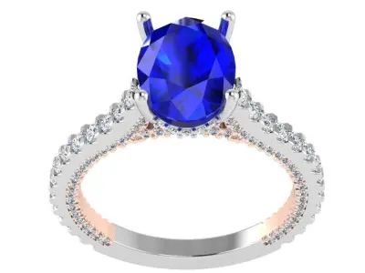 Oval Cut Ring 3306 Free 3D print model