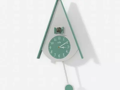 Animated Contemporary Cuckoo Clock  3D model
