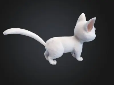 Cute Cat figure 3D print model purchase