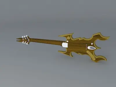 Rock guitar Free 3D model