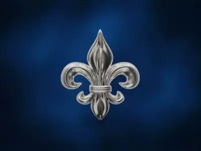 fleur de lis 3d model printable lms11 3D print model
