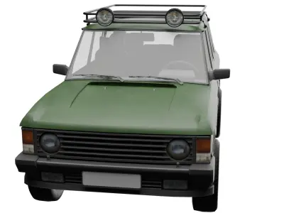 Range rover Rigged  Low-poly 3D model