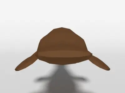 Low Poly Cartoon Platypus Low-poly 3D model