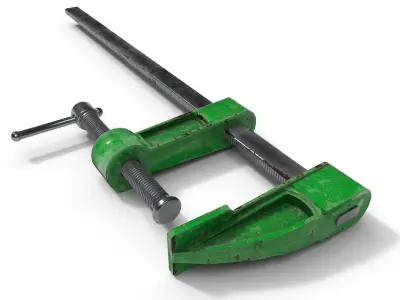 old Vise PBR  Low-poly 3D model