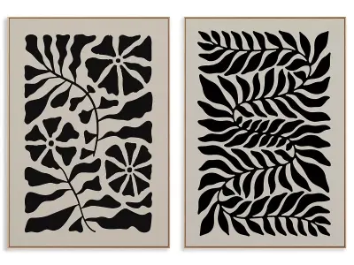 Abstract Painting Frame set 3D model 167