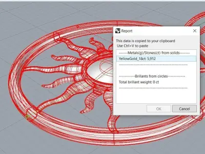 Sun pendant 3D print model