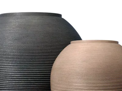 Decorative Contemporary ceramic floor vase for home decoration 3D model