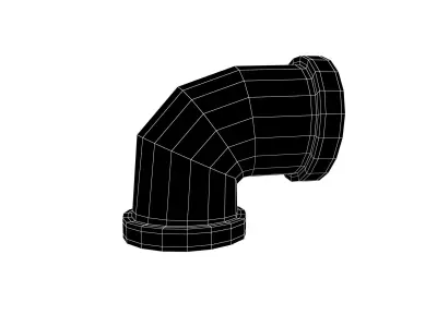 Pipe v7 005 Low-poly 3D model