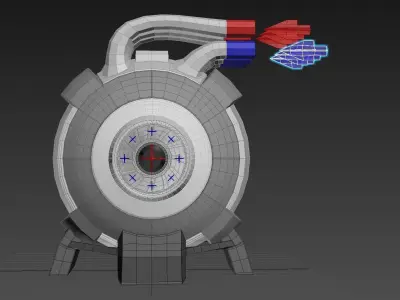 Spherical 3-Gear Tesla Turbine - Concept 3D print model