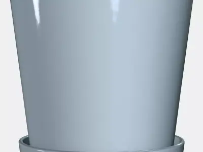 CITRUSFRUKT flower pot with saucer 3D model