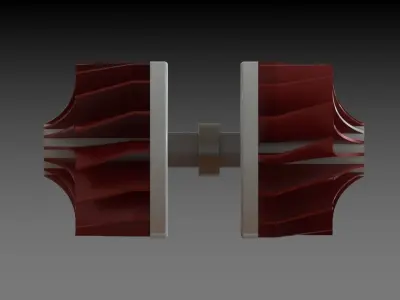 Turbocharger propeller Free 3D model