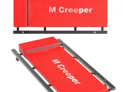 Mechanic Garage Equipment Set 1 Low-poly 3D model