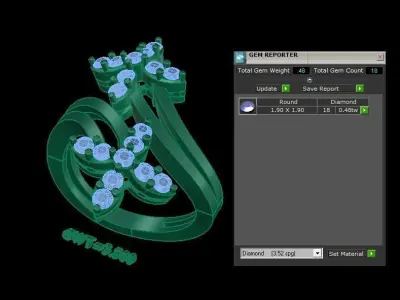 FASHION RING 3D print model purchase