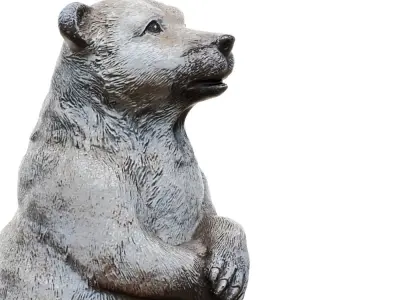 Garden bear figurine 3D model