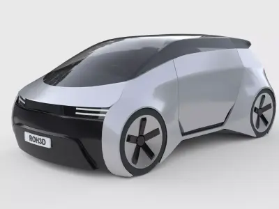 Autonomous Compact MPV EV 3D model