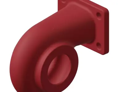 Plastic Turbine Housing Toy 3D model