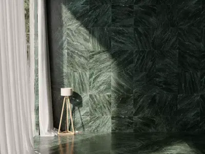 Seamless Dark Green Marble Tile Texture  Texture