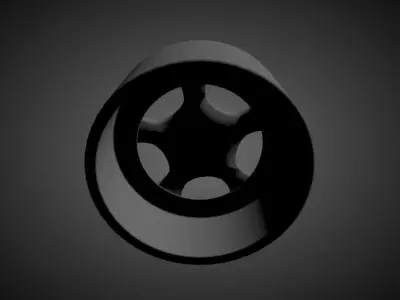 BROCK B2 scalable and printable rims 3D print model
