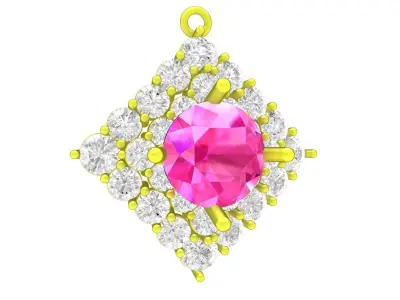 4959 luxury fashion diamond women pendant  3D print model