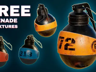 Free Grenade - Sci-Fi Game Asset Free low-poly 3D model