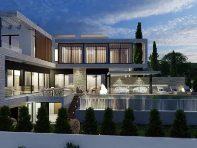 TIA19 modern house in cyprus 3D model