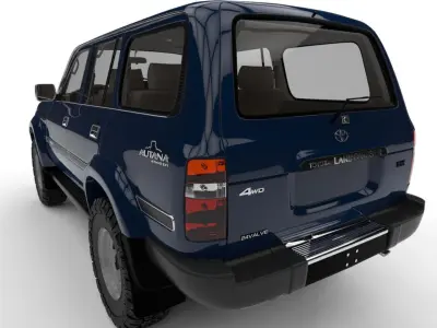 Toyota S80 HQ Interior 3D model