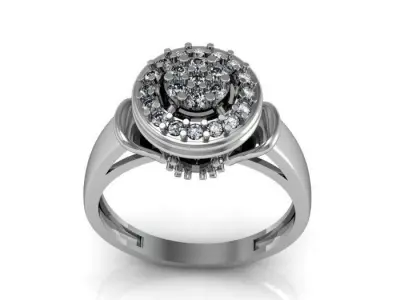 wedding ring 3D print model 19