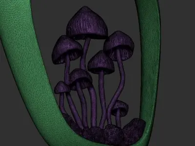 Mushroom Pendants 3D print model