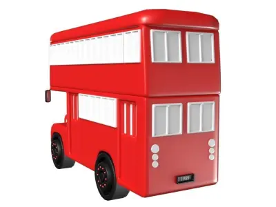 1960s Bus Figure Low-poly 3D model