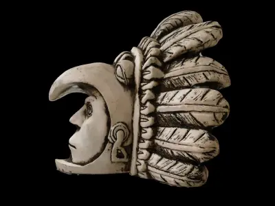 Mexican Skull Dual Face Free 3D model