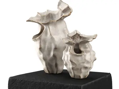 Wavy abstract Vase 3D model