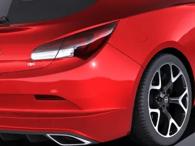 Opel Astra OPC 2015 VRAY 3D model