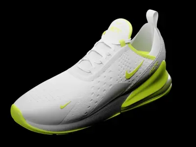 Nike Air Max 270 shoes High res High detail 3D model