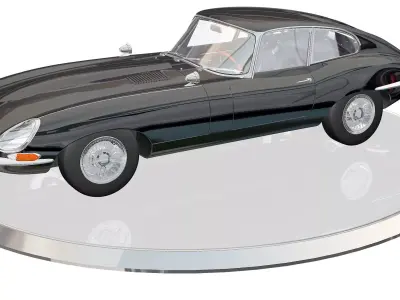 JAGUAR E TYPE Low-poly 3D model