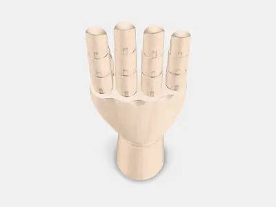 HANDSKALAD Decoration hand Low-poly 3D model