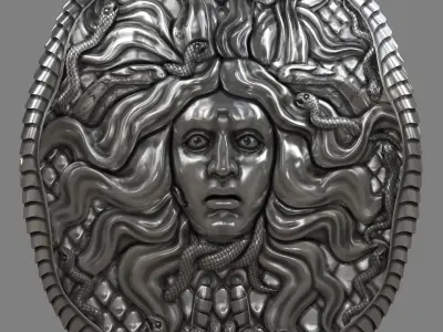 Medusa Gorgon  Head  3D print model