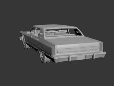 Lincoln Continental 1977 3D print model