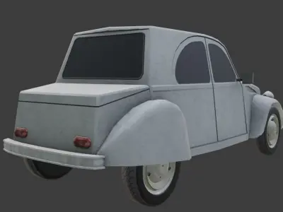 Citroneta citroen Low-poly 3D model