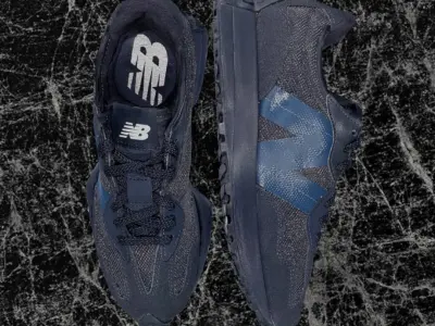 NEW BALANCE 327 3D SHOES - BLUE Low-poly 3D model